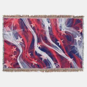 American flagge Throw Blanket Decke