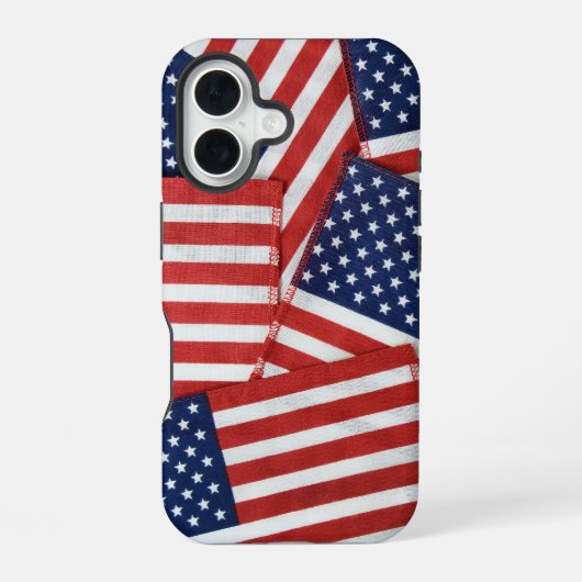 American Flags Collection iPhone 16 Hülle (Rückseite)