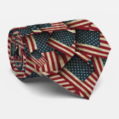 American Flags Pattern Krawatte (Gerollt)