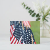 American Flags Postcard Postkarte (Stehend Vorderseite)