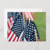 American Flags Postcard Postkarte (Vorne/Hinten)