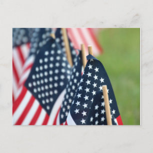 American Flags Postcard Postkarte