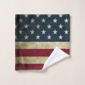 American Flags Rustic Country Patriotic Badhandtuch Set (Waschlappen)
