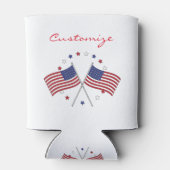 American Flags Thunder_Cove Patriotic 4. Juli Dosenkühler (Rückseite)
