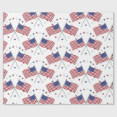 American Flags Thunder_Cove Patriotic 4. Juli Geschenkpapier (Flach)