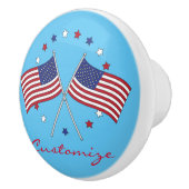 American Flags Thunder_Cove Patriotic 4. Juli Keramikknauf (Rechts)