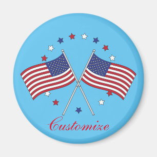 American Flags Thunder_Cove Patriotic 4. Juli Magnet