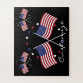 American Flags Thunder_Cove Patriotic 4. Juli Puzzle (Vertikal)
