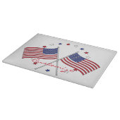 American Flags Thunder_Cove Patriotic 4. Juli Schneidebrett (Ecke)