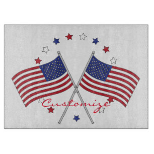 American Flags Thunder_Cove Patriotic 4. Juli Schneidebrett