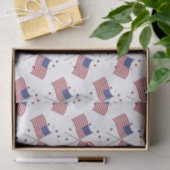 American Flags Thunder_Cove Patriotic 4. Juli Seidenpapier (Geschenk)
