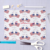 American Flags Thunder_Cove Patriotic 4. Juli Seidenpapier (Handwerk)