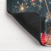 American Flags With Sparklers In a Mason Jar Mousepad (Ecke)