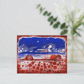 American Flamed Classic Postcard Postkarte (Stehend Vorderseite)