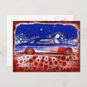 American Flamed Classic Postcard Postkarte (Vorne/Hinten)