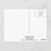 American Flamed Classic Postcard Postkarte (Rückseite)