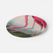 American Flamingo Birds of America Audubon Print Pappteller (Schrägansicht)