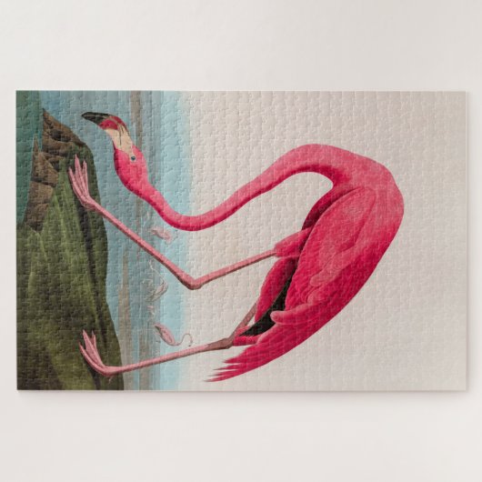 American Flamingo Birds of America Audubon Print Puzzle (Horizontal)