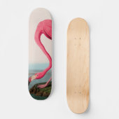American Flamingo Birds of America Audubon Print Skateboard (Vorderseite)