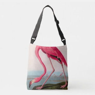 American Flamingo Birds of America Audubon Print Tragetaschen Mit Langen Trägern