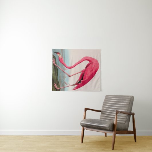 American Flamingo Birds of America Audubon Print Wandteppich (Beispiel (Horizontal))