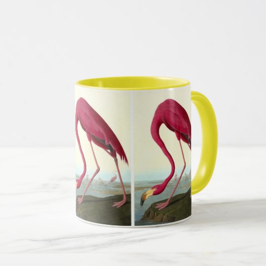 American Flamingo, John James Audubon Tasse (VorderseiteRechts)