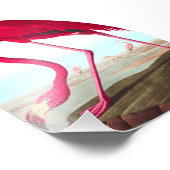 American Flamingo von John James Audubon Fotodruck (Ecke)