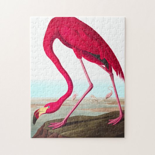 American Flamingo von John James Audubon Puzzle (Vertikal)