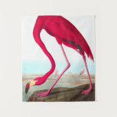 American Flamingo von John James Audubon Wandteppich (Vorderseite)