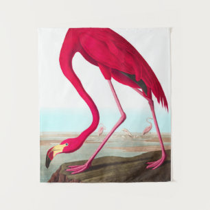 American Flamingo von John James Audubon Wandteppich