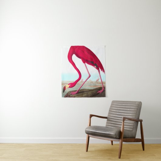 American Flamingo von John James Audubon Wandteppich (Beispiel)