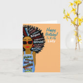 American Fly Lady Birthday Card Karte (Gelbe Blume)