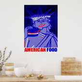 "American Food" von Urban59 ArtWorks Studio NYC Poster (Küche)