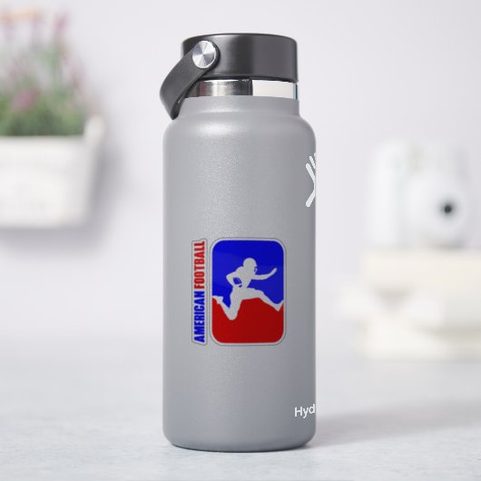 American Football | 3"x 3"- glänzend transparent Aufkleber (HydroFlask)