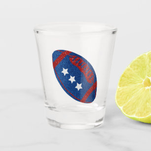 American Football 4. Juli Glitter Schnapsglas