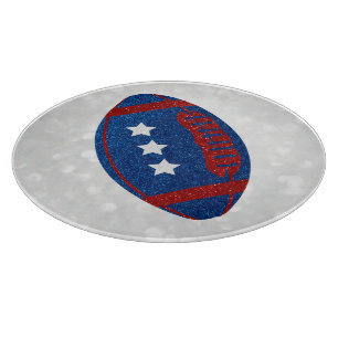 American Football 4. Juli Glitter Schneidebrett