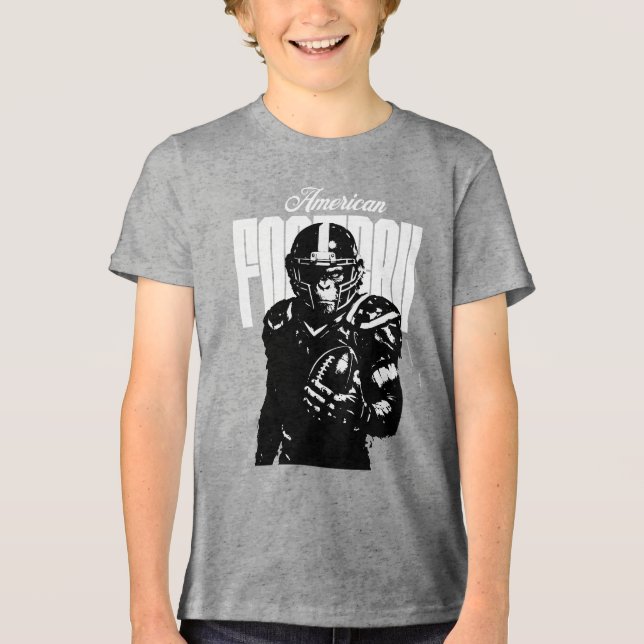 American Football Affe Tri-Blend Shirt (Vorderseite)
