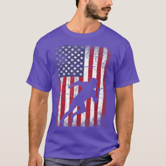 American Football American Flag 4. Juli Männer zwe T-Shirt