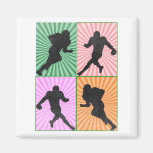 American Football Artwork für Fußballfans Magnet