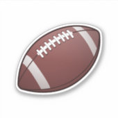 American Football Ball Aufkleber (Vorderseite)