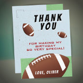 American Football Ball Birthday Danke Postkarte