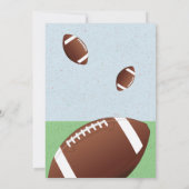 American Football Ball Birthday Dankeskarte (Rückseite)