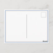 American Football Ball Birthday Foto Vielen Dank Postkarte (Rückseite)