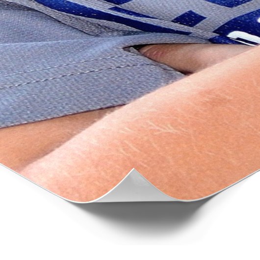 American Football Ball Birthday Party Foto Poster (Ecke)