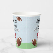 American Football Ball Birthday Party Pappbecher (Rechts)