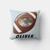 American Football Ball Boy Foto Kissen (Vorderseite)