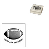 American Football Ball Custom Name Gummistempel (Stempel)