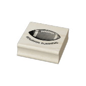 American Football Ball Custom Name Gummistempel (Stempel)