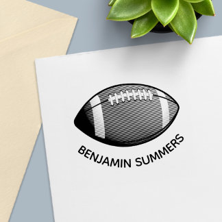 American Football Ball Custom Name Permastempel