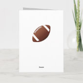 American Football Ball Foto Happy Birthday Dankeskarte (Rückseite)